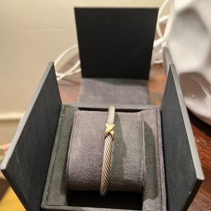 David Yurman Silver and Gold Bracelet